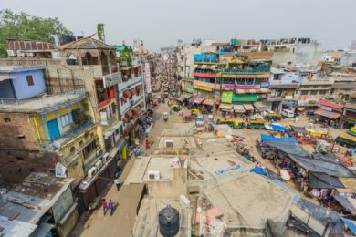 Вид на главную туристическую улицу Дели